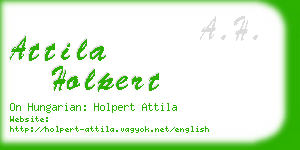 attila holpert business card